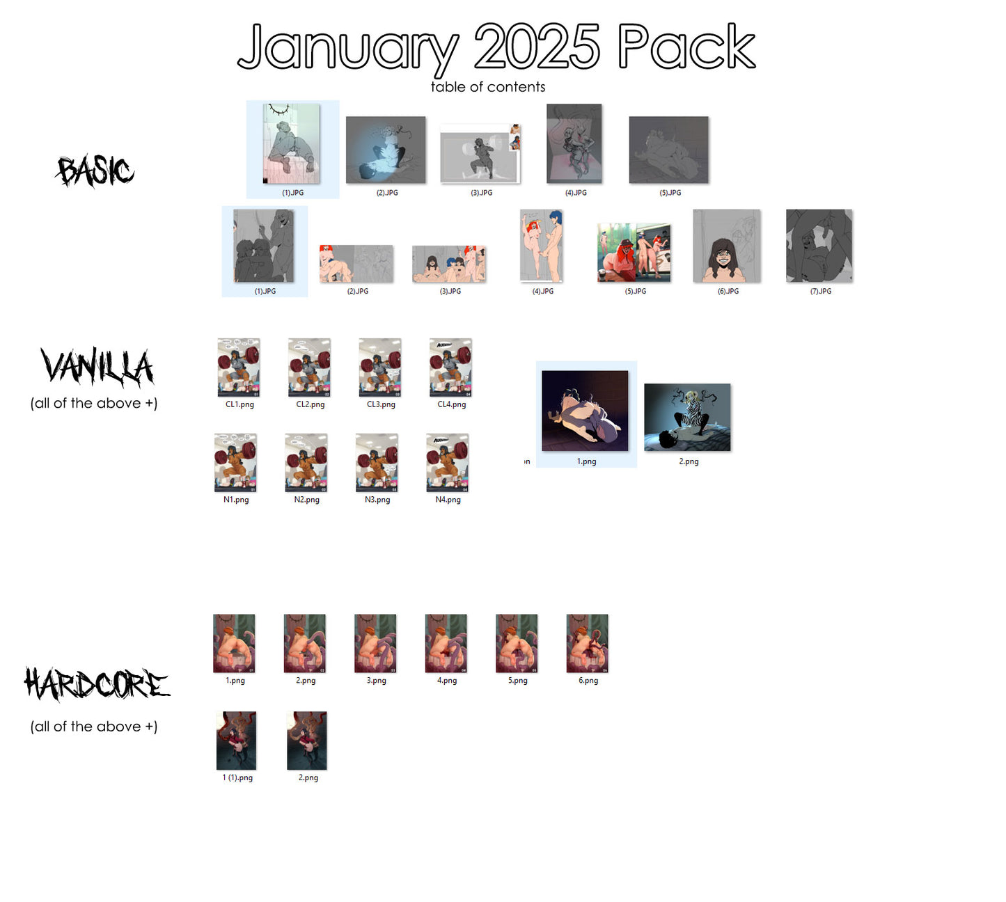 January 2025 Pack