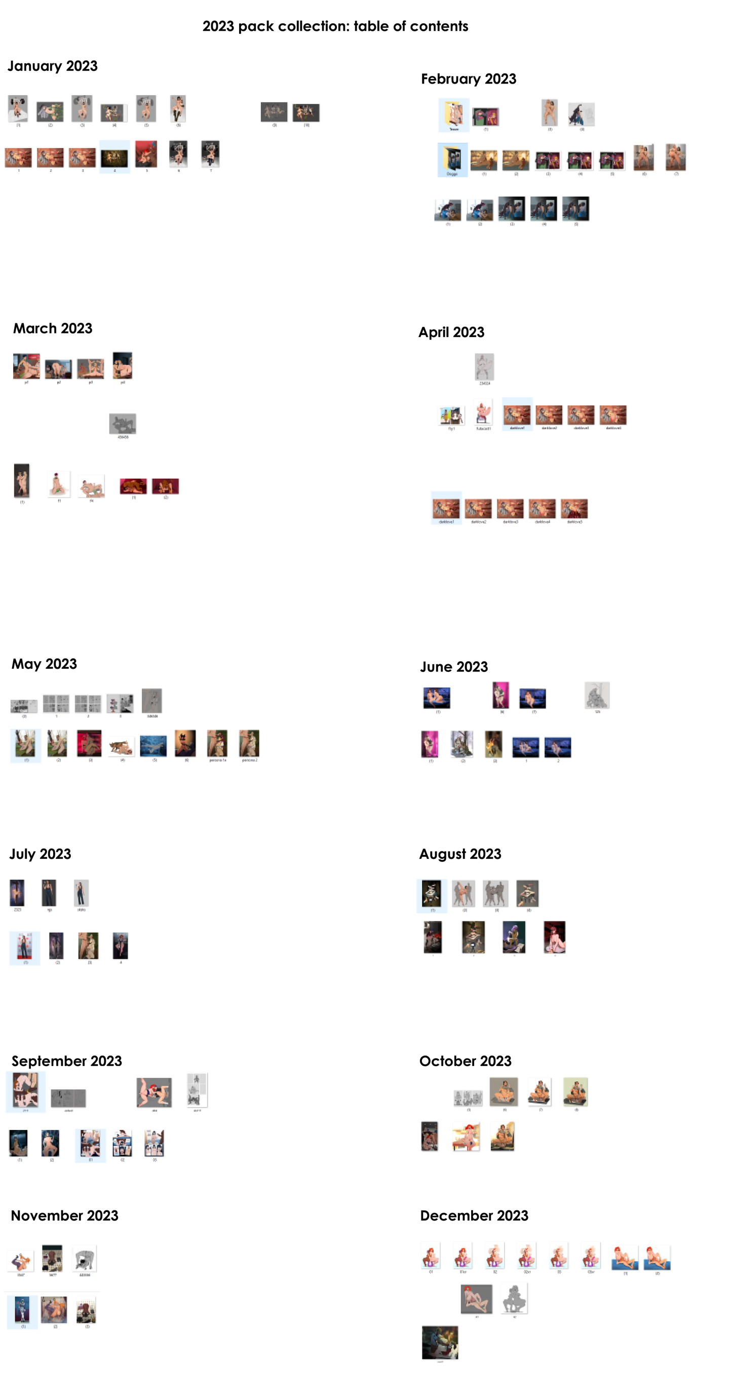 (Vanilla) 2023 Pack Collection